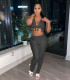 Women's Sexy Hollow Knitted Beach Pants + Bikini Set TS1167