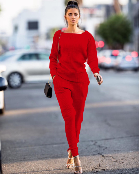 Women's autumn and winter two-piece urban casual set TS868