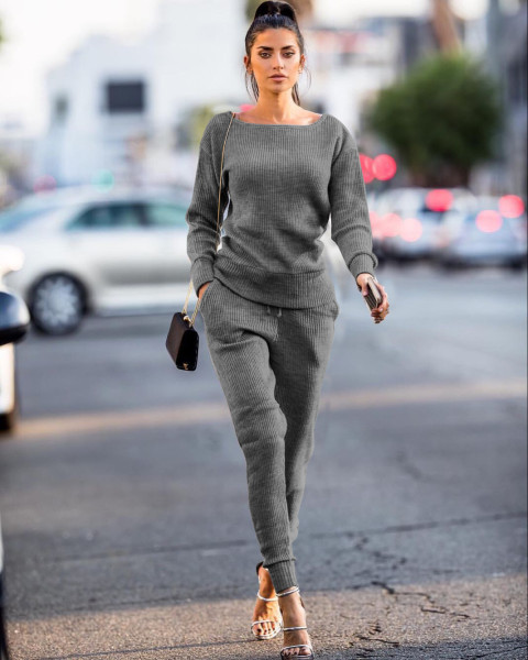 Women's autumn and winter two-piece urban casual set TS868