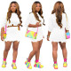 Classic Sexy Hollow Round Neck Long Sleeve Mini Mini Skirt M933