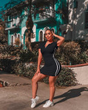 Women's casual sports tight-fitting sexy hip skirt dress plus size women's clothing Y81328