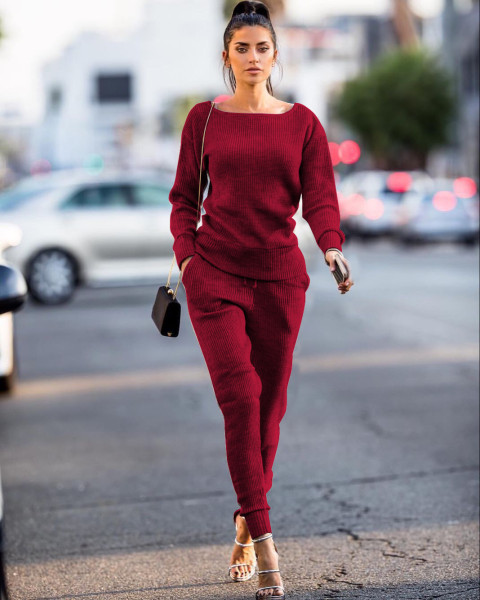 Women's autumn and winter two-piece urban casual set TS868