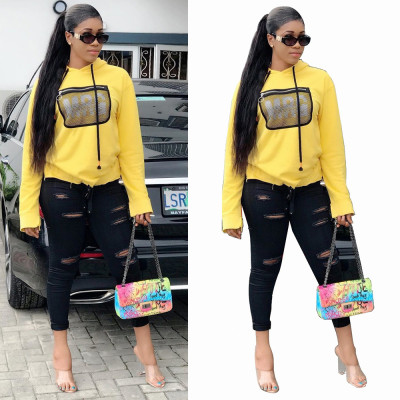 Fashion women's clothing wholesale, featured gauze pockets, vigorous youth sports sweater BN7031