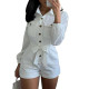 Women's fashion wholesale white woven casual jumpsuit BN7067
