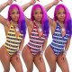 Women's English alphabet print sexy one-piece swimsuit N6027
