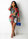 2021 autumn European and American new style irregular cardigan shirt skirt ladies professional skirt CM2151