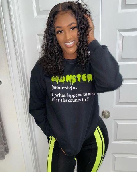 Letter Print Top Sweatshirt Long Sleeve T-shirt LM8279