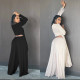 Low-cut irregular loose long-sleeved two-piece suit BK00025
