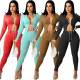 Two-piece solid color sexy strappy straps AC9108