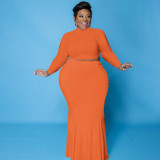 Autumn sexy waistless skirt solid color two-piece suit PH13243