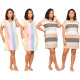 Striped print dress AC9079