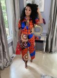 Cute casual printed two-piece suit AC9106