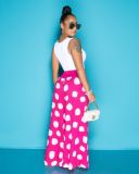 Printed casual vogue letters wide-leg culottes with pockets SD3109