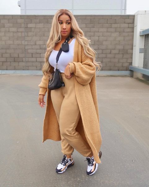 Women's Fashion Loose Home Sweater Casual Cardigan Long Sweater Jacket  Z083