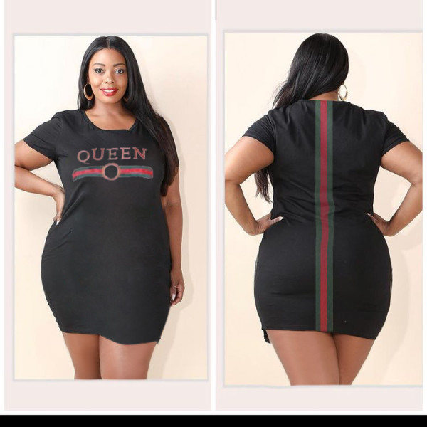 Plus size women's QUEEN fashion women's dress HB4001