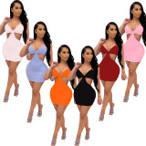 Short dress with sling and waist bag buttocks CY1328