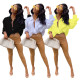 Solid color letter offset printing long-sleeved shirt and hip dress HN056