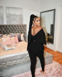 Sexy halter twisted suit CH8228