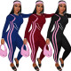 Long-sleeved positioning print jumpsuit L6306