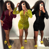 Women's sexy tight elastic dress DL88010