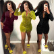 Women's sexy tight elastic dress DL88010