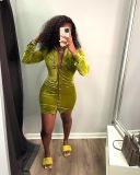 Women's sexy tight elastic dress DL88010