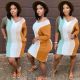 Women's Fashion Trend Positioning Printed Long Sleeve Slim Dress Y5207