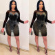 Sexy European and American hot drilling slim dress nightclub skirt VK2181