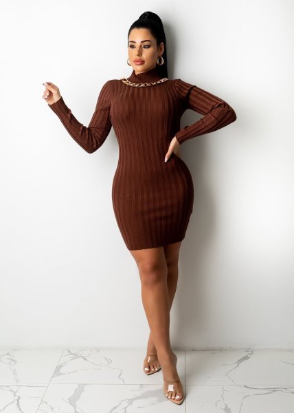 Sexy women's pit strip backless dress A7203