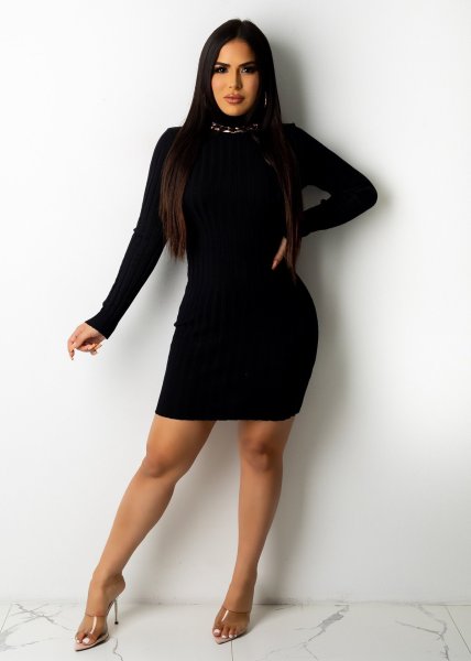 Sexy women's pit strip backless dress A7203