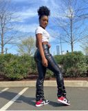 Explosive hot selling classic pile of leather pants Y8044