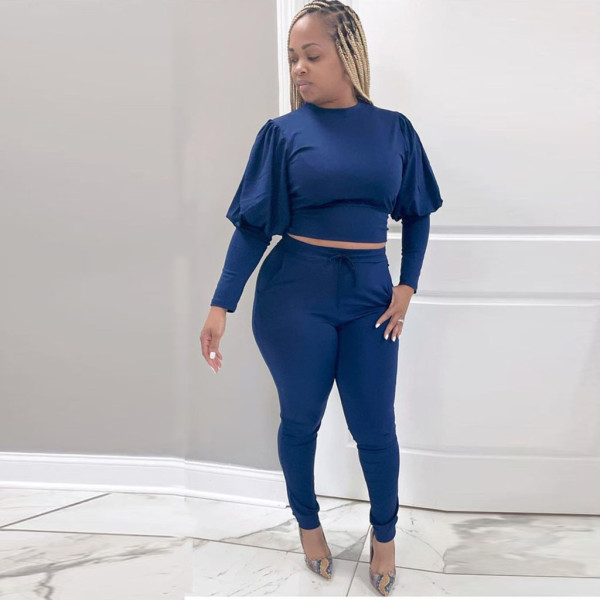 Hot style horse leg sleeve women's two-piece suit F135