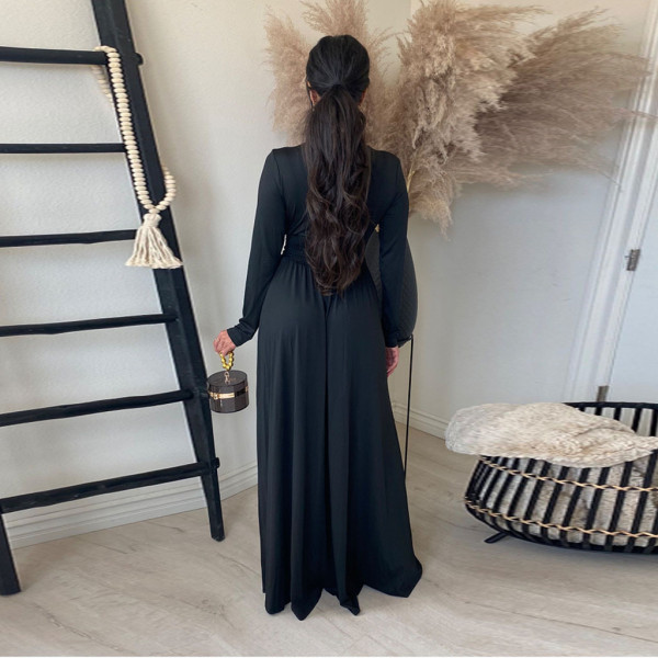 New style hot sale multi-color waist pleated sexy fashion long dress women's dress F139