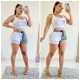 Women's 2021 Summer Sleeveless Vest Digital Positioning Printed Casual Sports Suit OQ010
