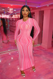 Autumn new style mesh perspective corrugated printing sexy dress Q21Y963