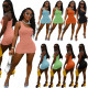 Women's solid color bag hip short skirt explosive one-shoulder dress YM066