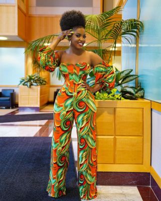 Geometric print sexy long-sleeved zipper suit two-piece OM6030