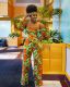 Geometric print sexy long-sleeved zipper suit two-piece OM6030
