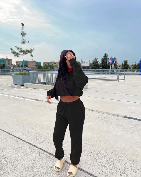 Casual loose sweater suit L267