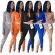 Women's autumn new style long-sleeved pleated pants casual sports suit L266