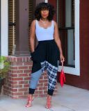 Casual fashion printed trousers BS10043