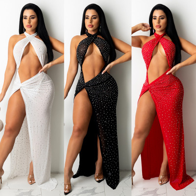 Women's dress, hot diamond, slim dress SK6013