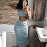 2021 new women's suspender skirt two-piece suit FD8244