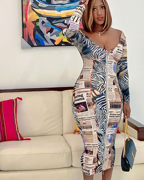 Sexy zipper print one-piece dress nightclub outfit VS10030