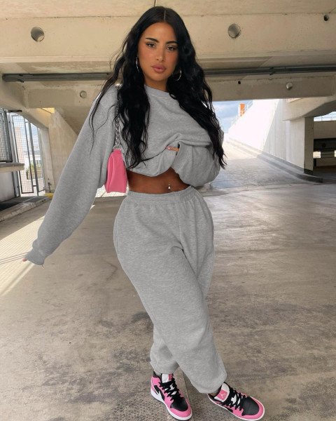 Casual loose sweater suit L267