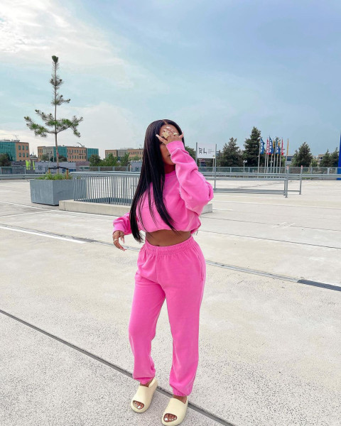 Casual loose sweater suit L267