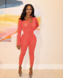Sexy perspective design jumpsuit YT3292
