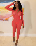 Sexy perspective design jumpsuit YT3292