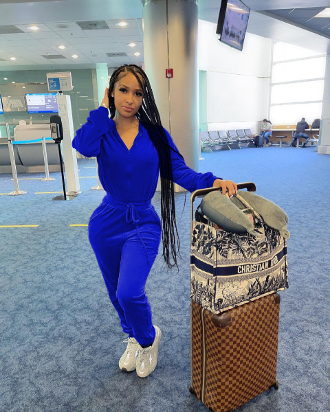Korean velvet casual jumpsuit with zipper drawstring LY047