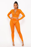 Sexy ripped tight two-piece suit HY5240